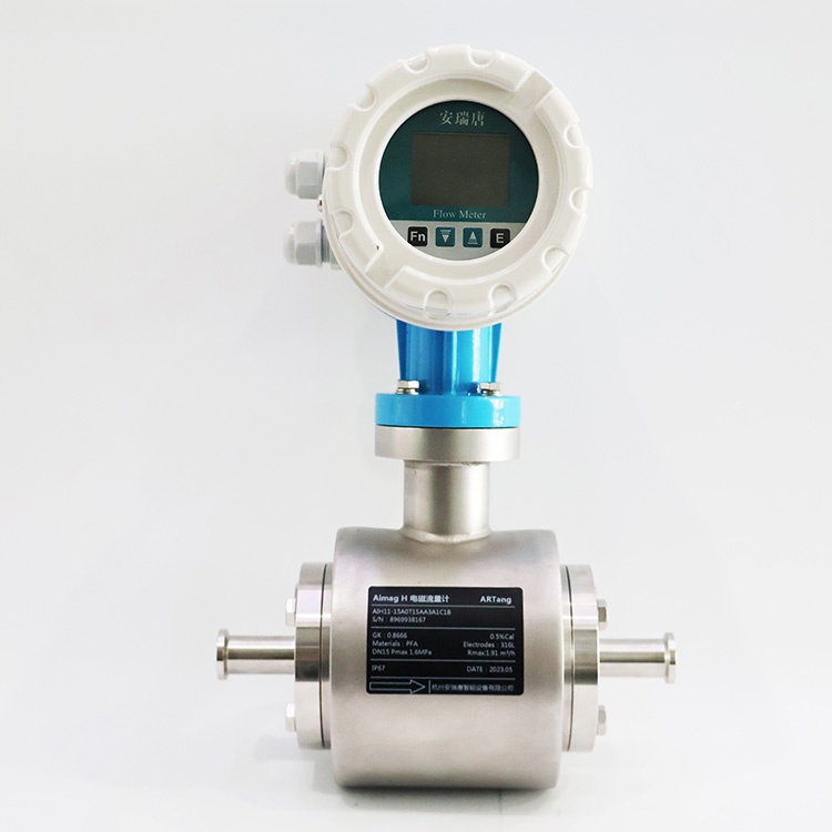 Sanitary Milk Beer Electromagnetic Flowmeter .jpg